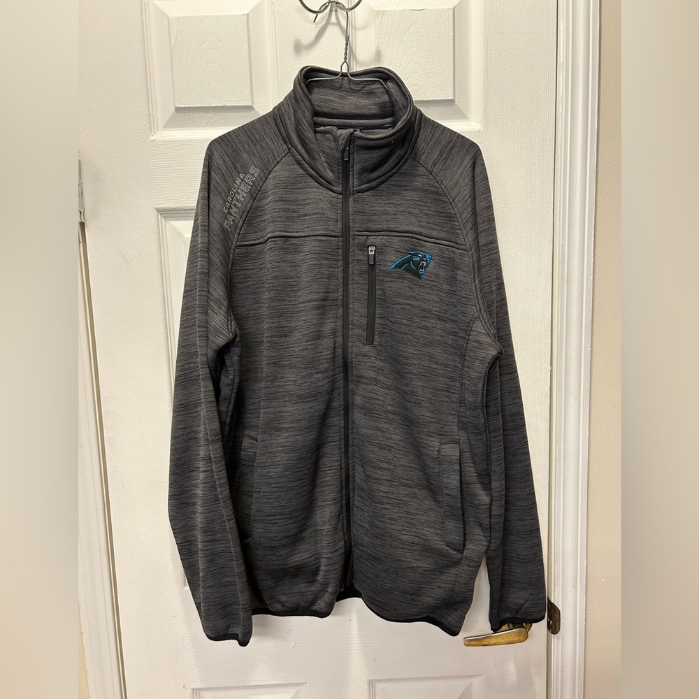NFL Carolina Panthers full zip fleece inside jacket large nwt